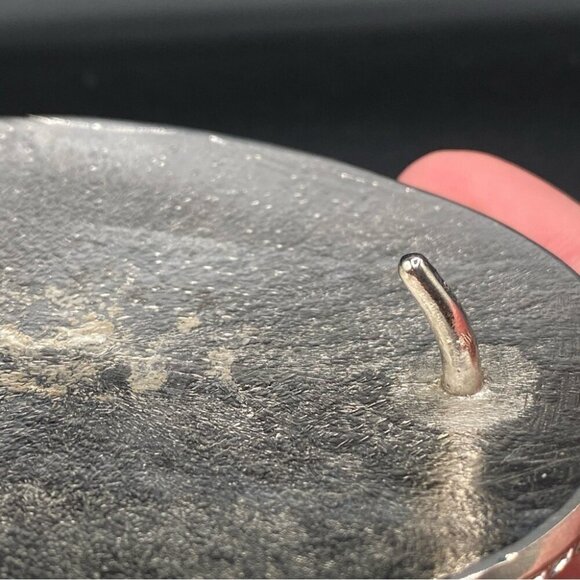 Vintage Large Silver Belt Buckle Authentic 1981 Champion Calf Roping WSCHA 🇺🇸 - Picture 14 of 15